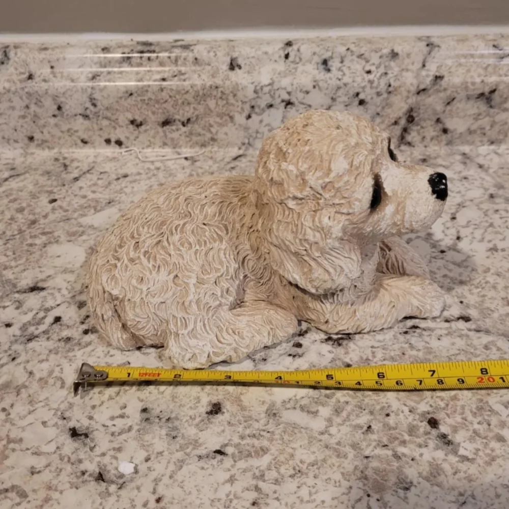 Vintage Sandicast Miniature Poodle Dog Sandra Brue 1981 Sculpture